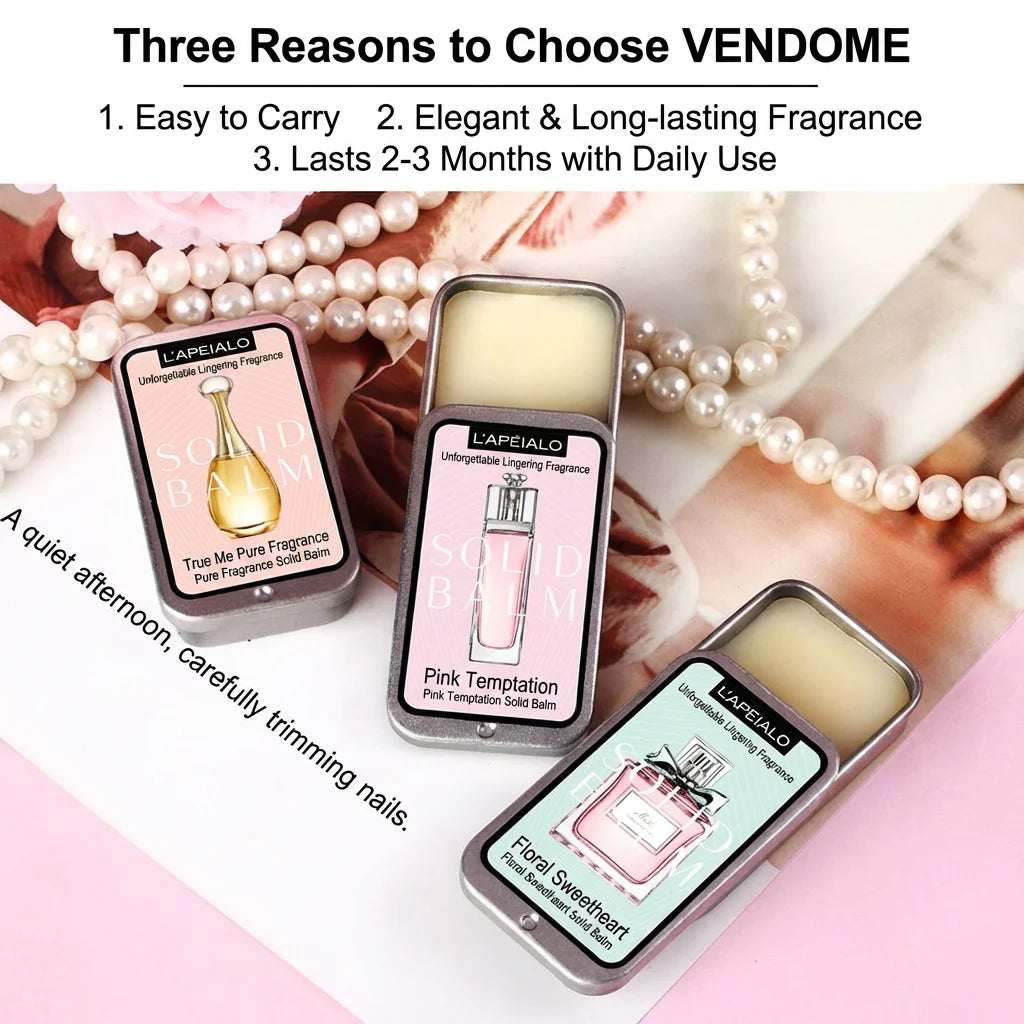 Solid Perfume Balm – Fresh Floral And Fruity Scent Long-Lasting Scent Fits In Purse Or Pocket Ideal Gift For Men And Women