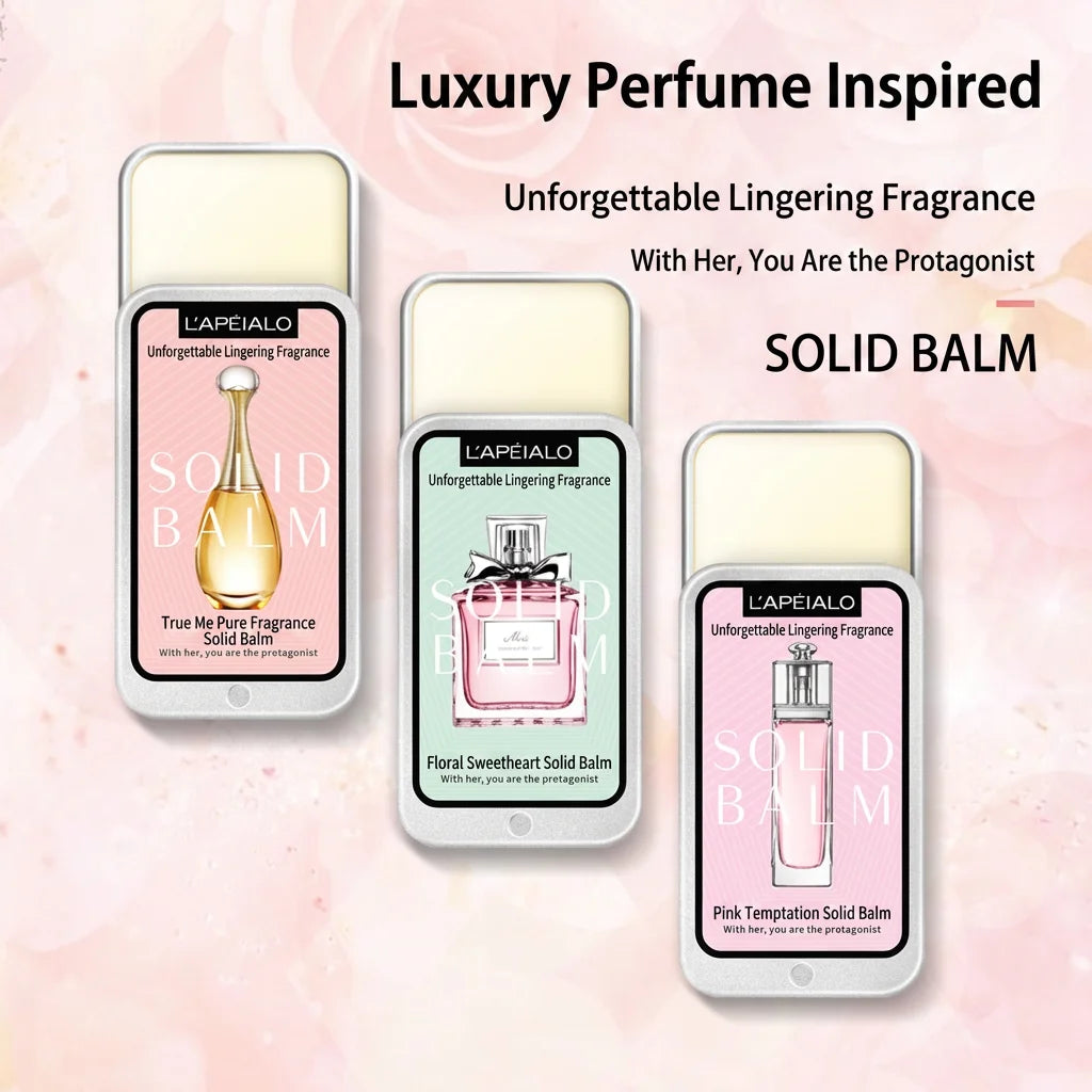 Solid Perfume Balm – Fresh Floral And Fruity Scent Long-Lasting Scent Fits In Purse Or Pocket Ideal Gift For Men And Women