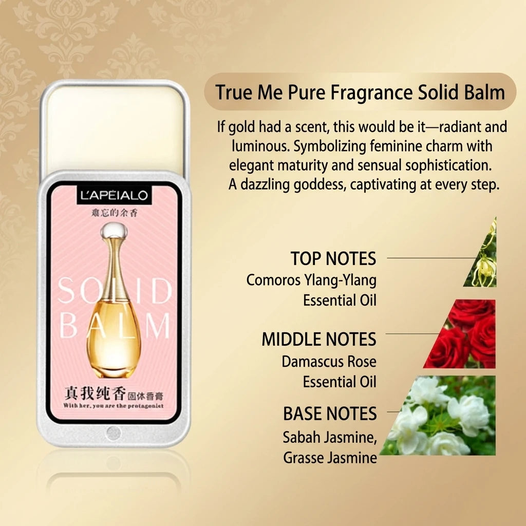 Solid Perfume Balm – Fresh Floral And Fruity Scent Long-Lasting Scent Fits In Purse Or Pocket Ideal Gift For Men And Women