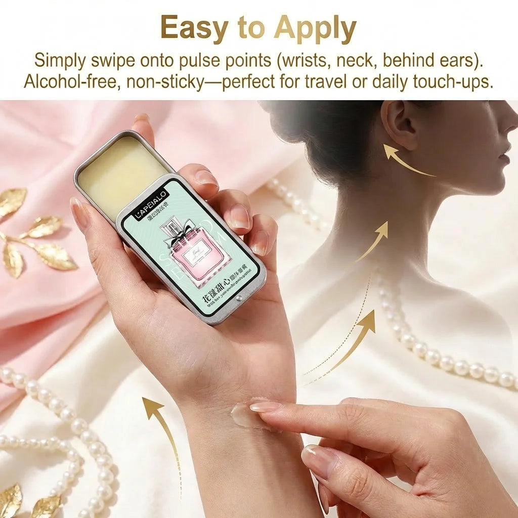 Solid Perfume Balm – Fresh Floral And Fruity Scent Long-Lasting Scent Fits In Purse Or Pocket Ideal Gift For Men And Women