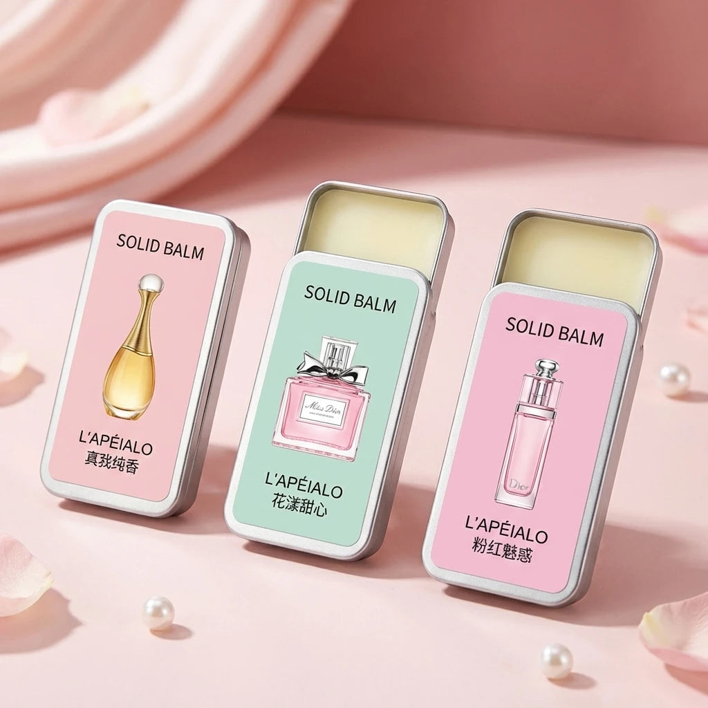 Solid Perfume Balm – Fresh Floral And Fruity Scent Long-Lasting Scent Fits In Purse Or Pocket Ideal Gift For Men And Women