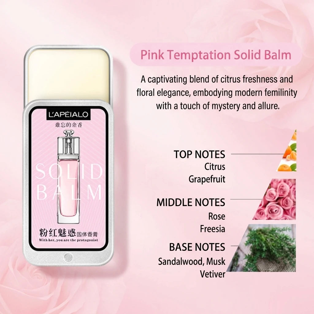 Solid Perfume Balm – Fresh Floral And Fruity Scent Long-Lasting Scent Fits In Purse Or Pocket Ideal Gift For Men And Women
