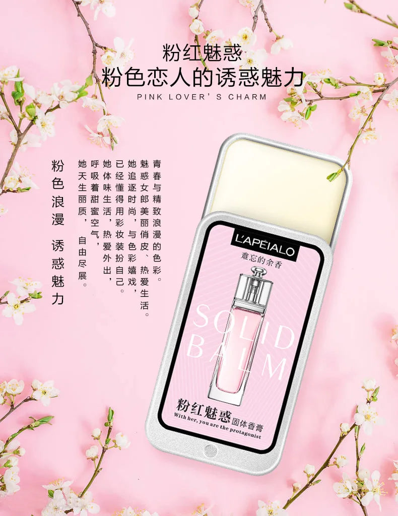 Solid Perfume Balm – Fresh Floral And Fruity Scent Long-Lasting Scent Fits In Purse Or Pocket Ideal Gift For Men And Women