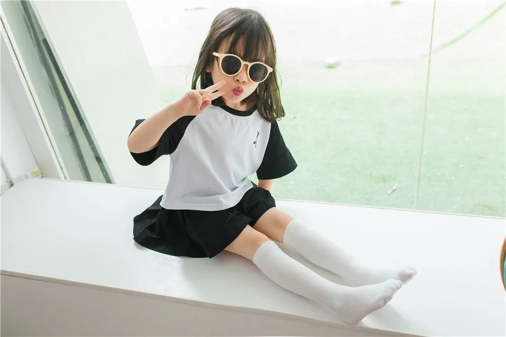 28 cm Children's socks wholesale infant kids girl cartoon toddler baby socks cotton  2 to 10 Year kids socks