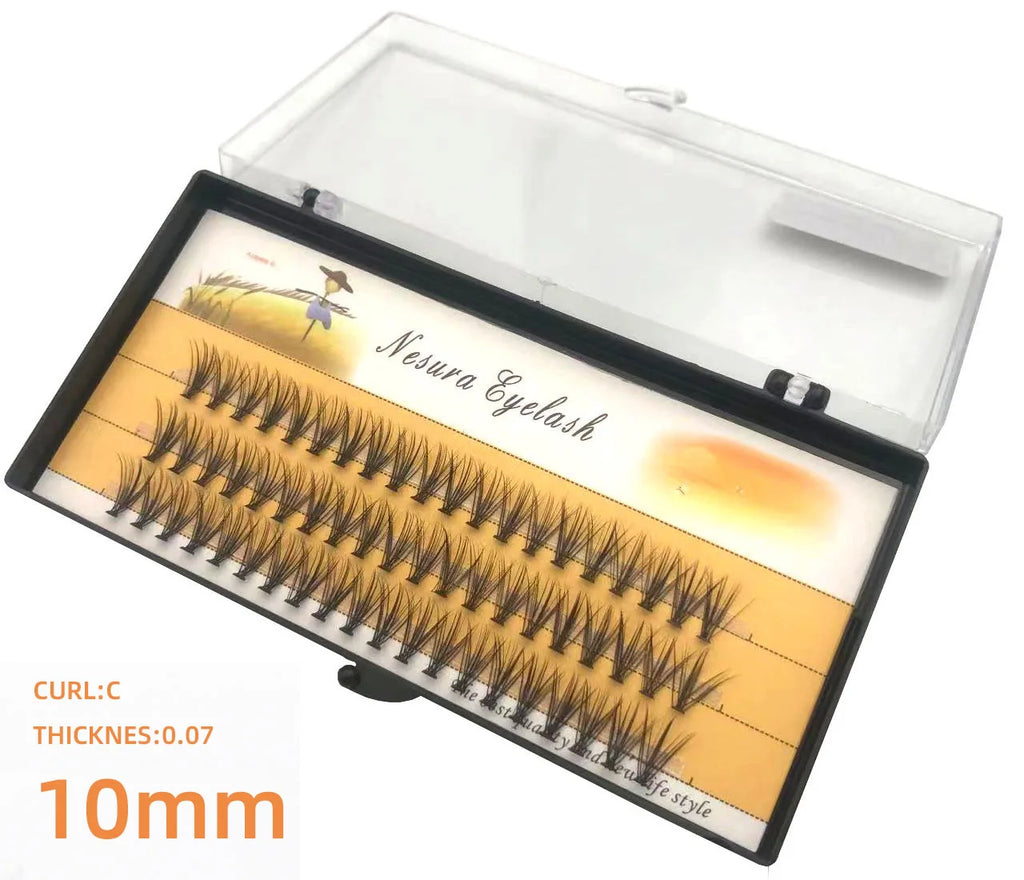 1 box 60 clusters 20/30D extension eyelashes, individual eyelashes, Natural Thick False Eyelashes, , Individual Eyelash Bunche
