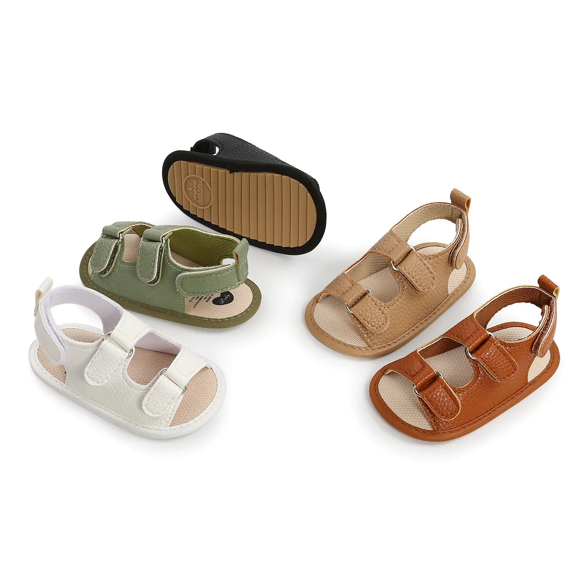 Meckior Baby Shoes Summer Baby Boy Girl Shoes Toddler Flats Sandals Soft Rubber Sole Anti-Slip Bowknot Crib First Walker Shoes