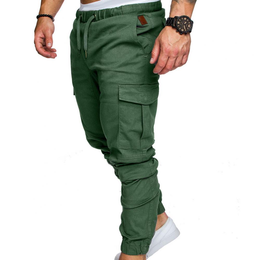 50%HOT2022 New Men's Casual Jogging Pants Solid Color Pocket Pants Sports Pants Men's Trousers Street Hip Halen Jogging Pants