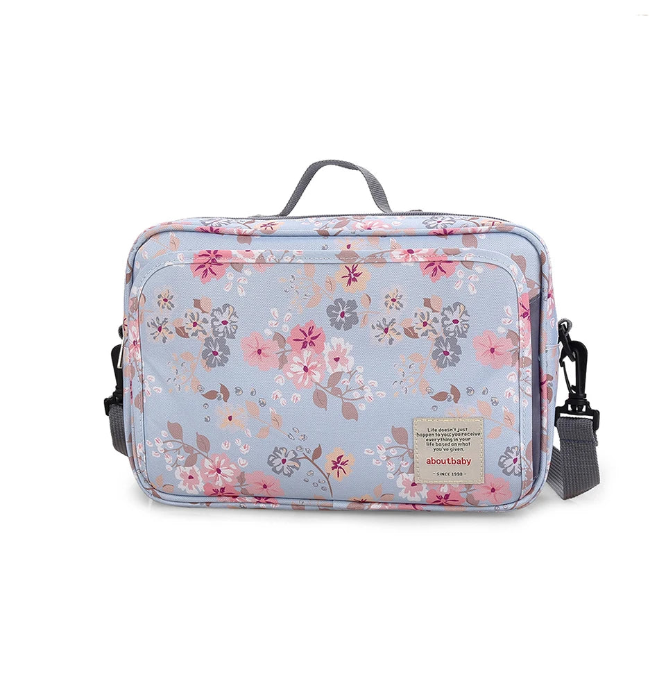 Baby Stroller Bag Waterproof Portable Outing Travel Mummy Bag Multifunction Diaper Bottle Storage Hanging Bag Pram Organizer