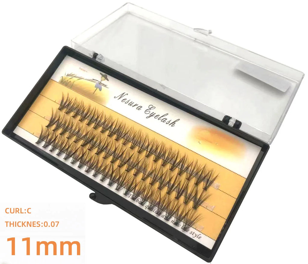 1 box 60 clusters 20/30D extension eyelashes, individual eyelashes, Natural Thick False Eyelashes, , Individual Eyelash Bunche