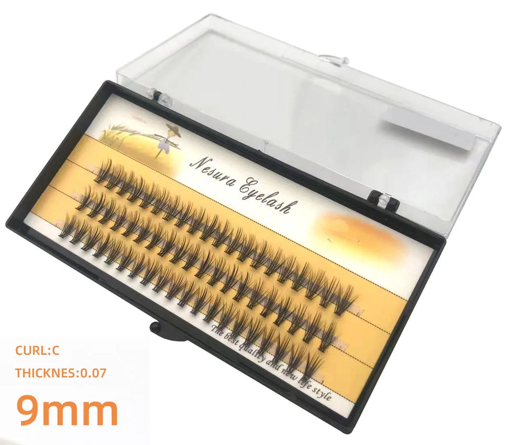 1 box 60 clusters 20/30D extension eyelashes, individual eyelashes, Natural Thick False Eyelashes, , Individual Eyelash Bunche