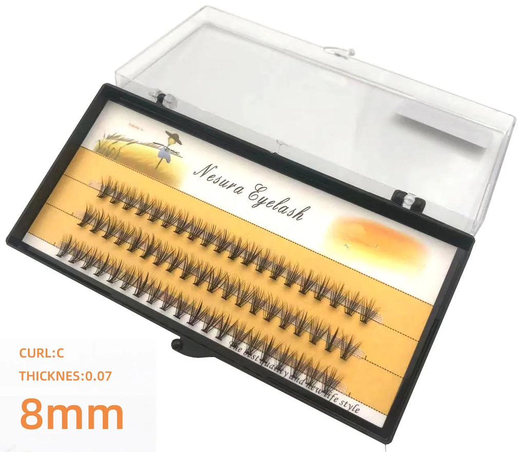 1 box 60 clusters 20/30D extension eyelashes, individual eyelashes, Natural Thick False Eyelashes, , Individual Eyelash Bunche
