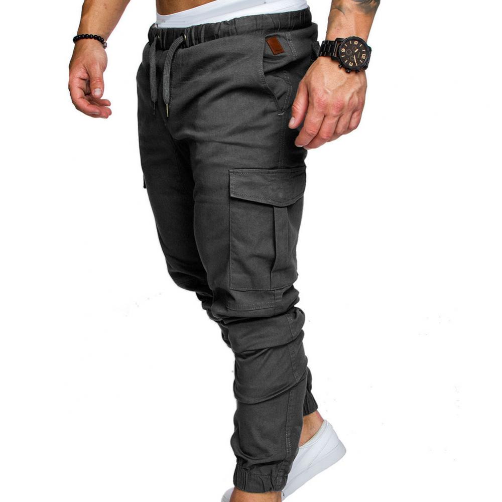 50%HOT2022 New Men's Casual Jogging Pants Solid Color Pocket Pants Sports Pants Men's Trousers Street Hip Halen Jogging Pants