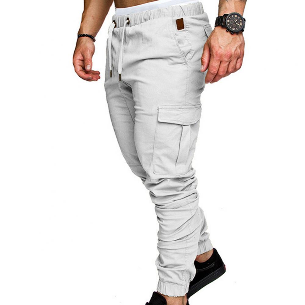 50%HOT2022 New Men's Casual Jogging Pants Solid Color Pocket Pants Sports Pants Men's Trousers Street Hip Halen Jogging Pants