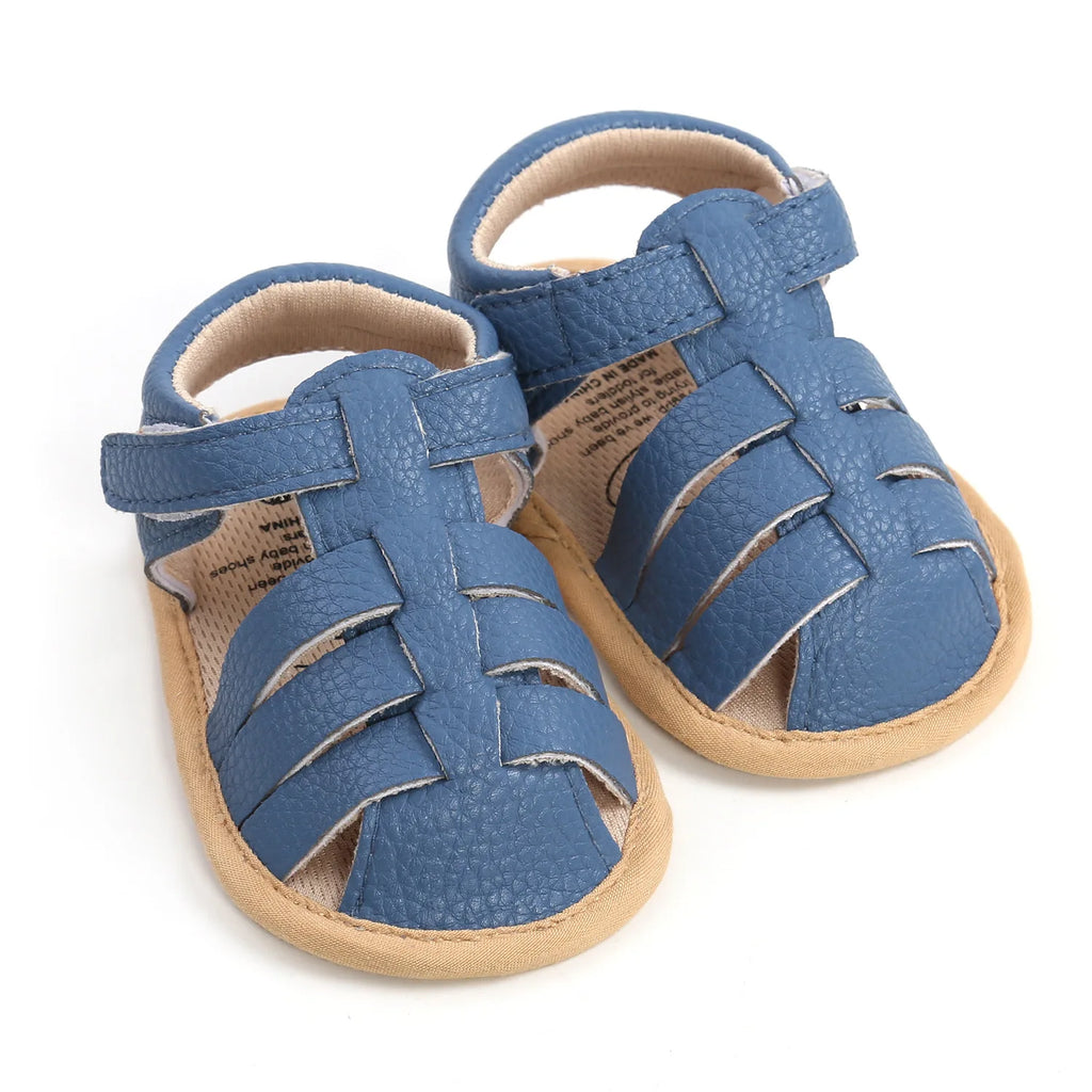 Meckior Baby Shoes Summer Baby Boy Girl Shoes Toddler Flats Sandals Soft Rubber Sole Anti-Slip Bowknot Crib First Walker Shoes