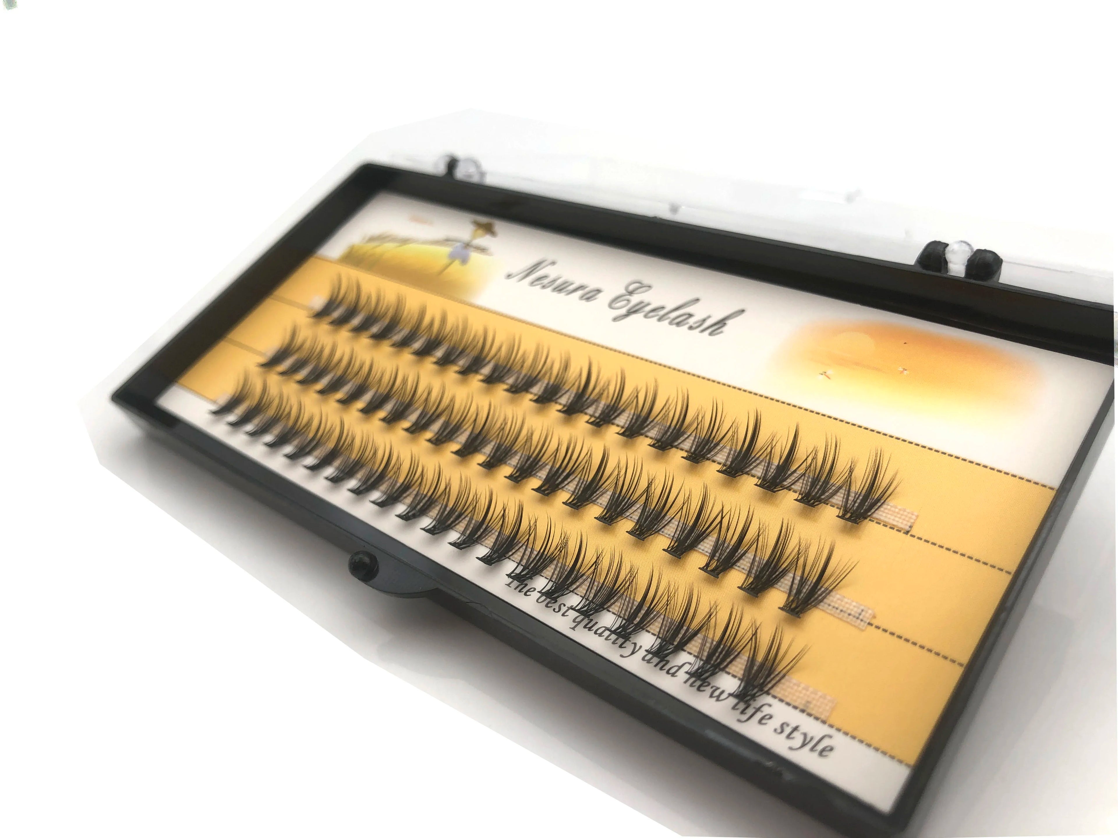 1 box 60 clusters 20/30D extension eyelashes, individual eyelashes, Natural Thick False Eyelashes, , Individual Eyelash Bunche
