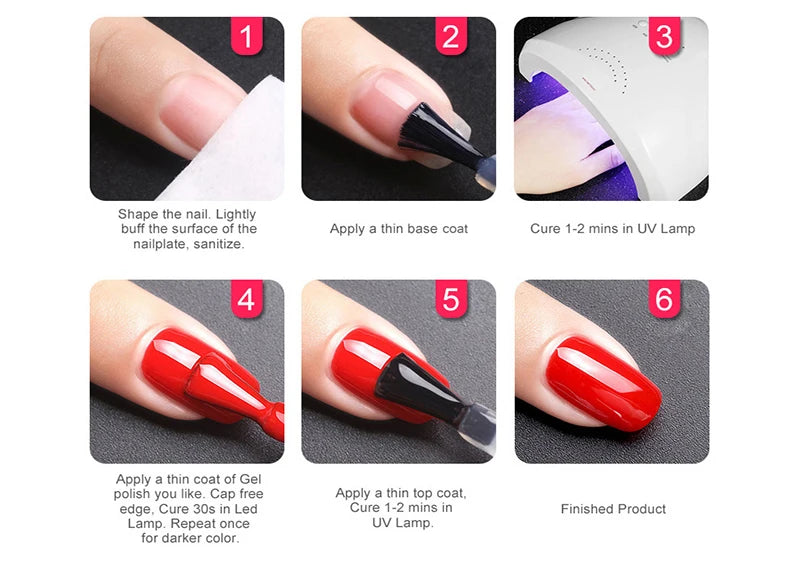 Nail Gel Polish UV Gel Nail Polish Hybrid Varnish Semi Permanent Nails Set For Manicure Gellak Nail Art Professtional Top Primer