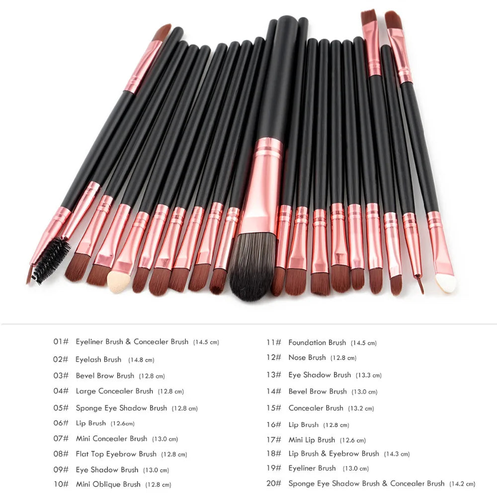 5/50pcs Makeup Brushes Set Eye Shadow Foundation Women Cosmetic Brush Eyeshadow Blush Powder Blending Beauty Soft Makeup Tool