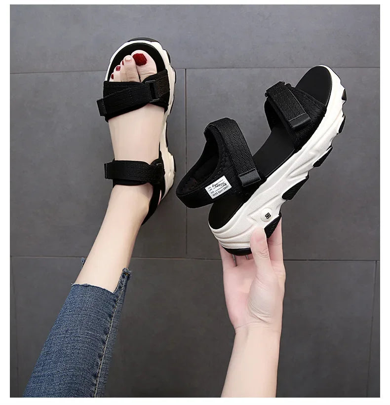 Sandals Women Shoes  New Summer Sports Daddy Fashion Casual Non-Slip Platform non-slip Beach Shoes Sandalias