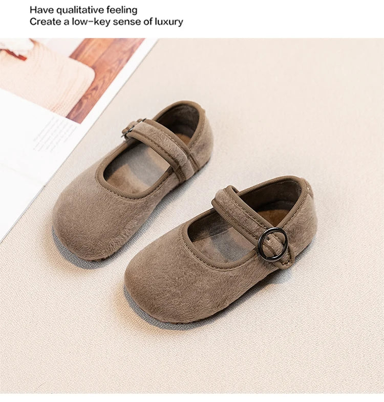 Baby Girls Spring/Autumn Fashion Popular New Kids Solid Color Flat Casual Comfortable Student Children's Walking Shoes Size21-30