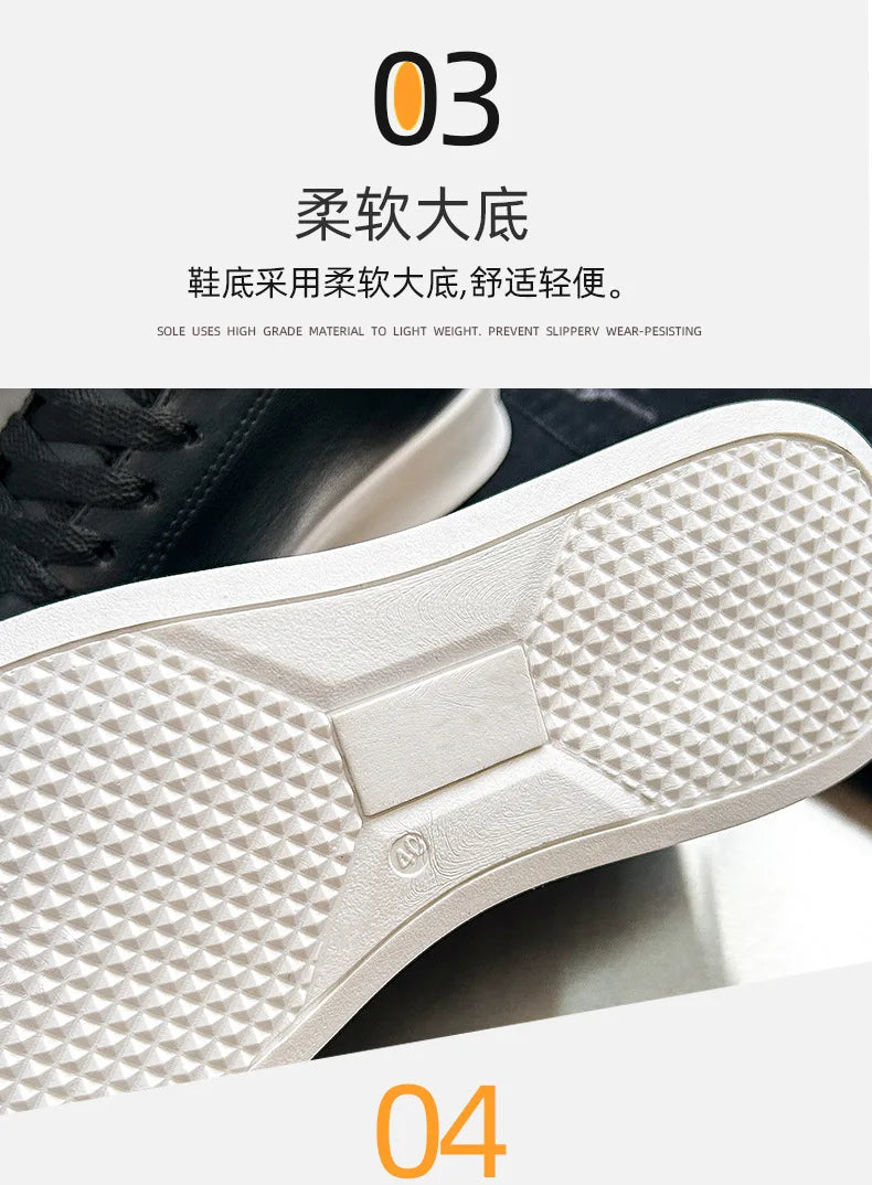 2026 Black Casual Shoes for Men Outdoor Comfortable Men Sneakers Non-slip Walking Shoes Designer Lace-Up Men Sport Shoes