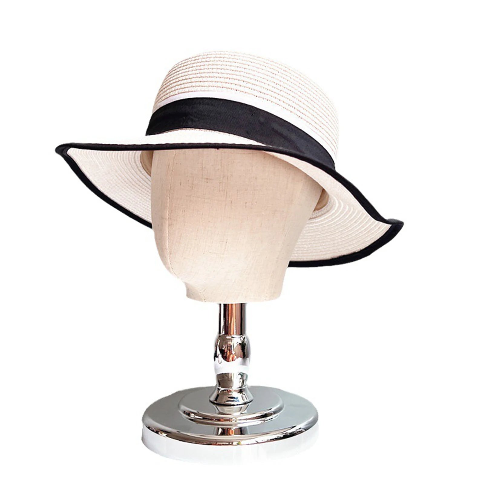 Wig Head Model Multifunctional Wig Making Hat Display Stand for Home Salon Styling Drying Hairdresser Training Jewellery