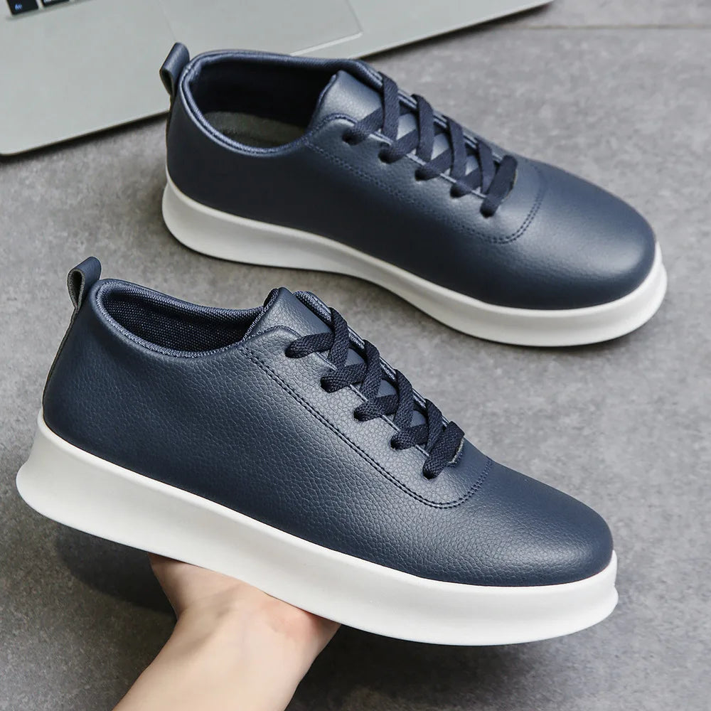 2026 Black Casual Shoes for Men Outdoor Comfortable Men Sneakers Non-slip Walking Shoes Designer Lace-Up Men Sport Shoes