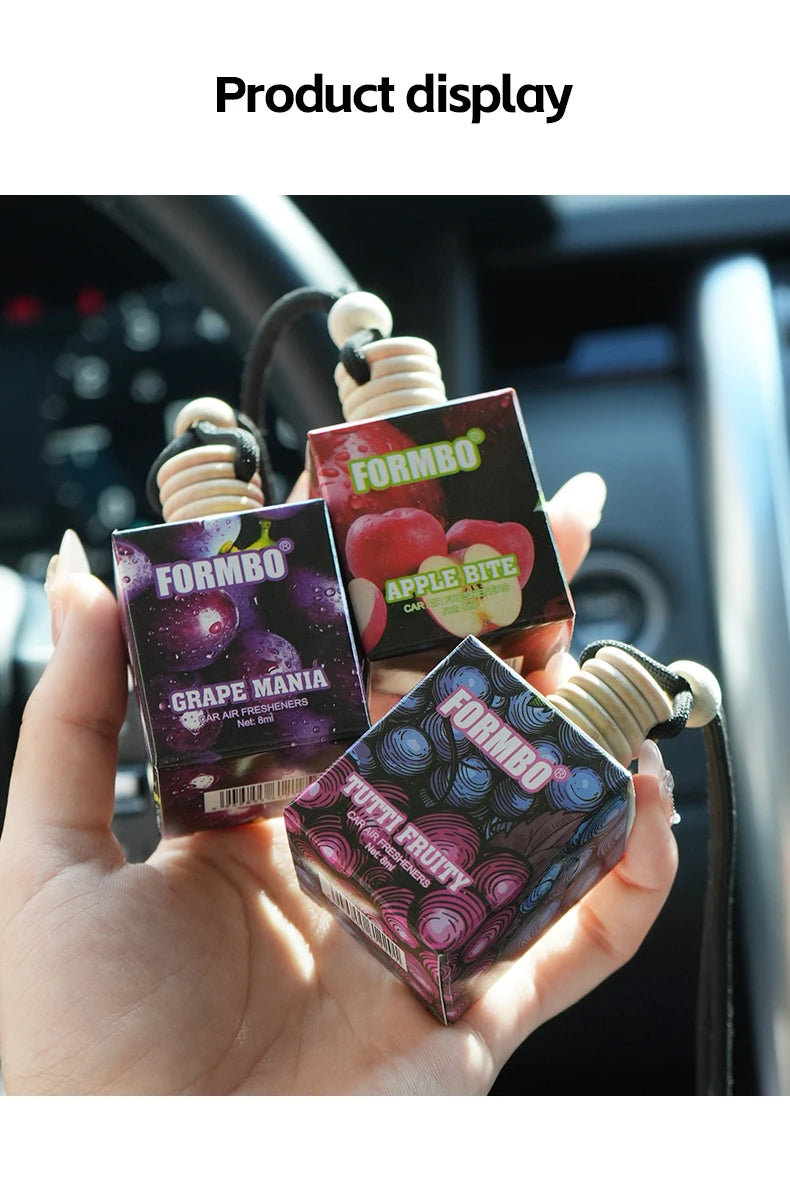 Sweet fruit car perfume, lasting light fragrance and odor removing car fragrance, fresh fruit fragrance, car fragrance pendant