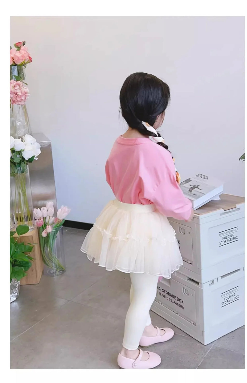 Kids Leggings Two Fake Culottes for Kids Mesh Girls' Trouser Skirts Baby Girl Clothes Leggings for Girls 2 To 7 Years