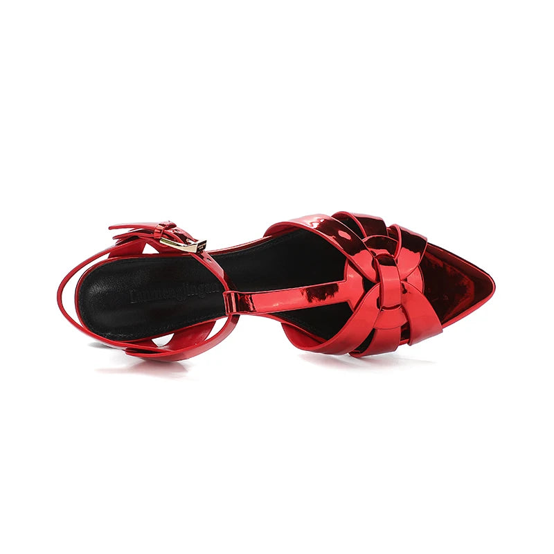 2024 new classic elegant spring/summer fashion charming pointed flat sandals for shopping, dating, parties, sexy dressing