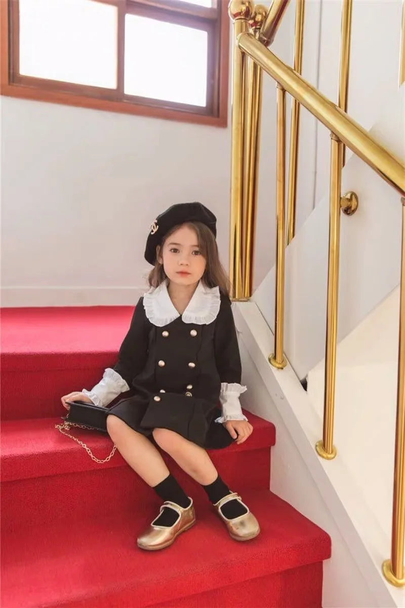 Parent Child Clothing Mother Daughter Children Clothing Palace Dress Fashion 2025 Spring and Autumn New Children Clothing