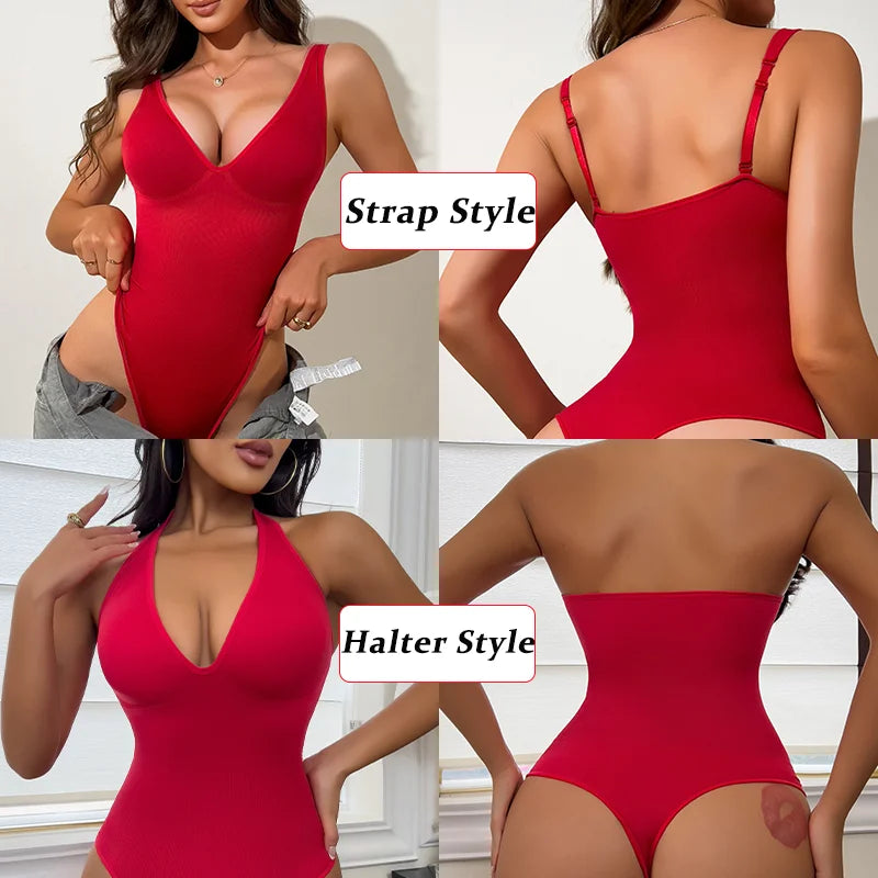 Fajas Colombianas Thong Bodysuit Women Seam-free Shapewear Flat Belly Waist Trainer Body Shaper Butt Lifter Slimming Underwear