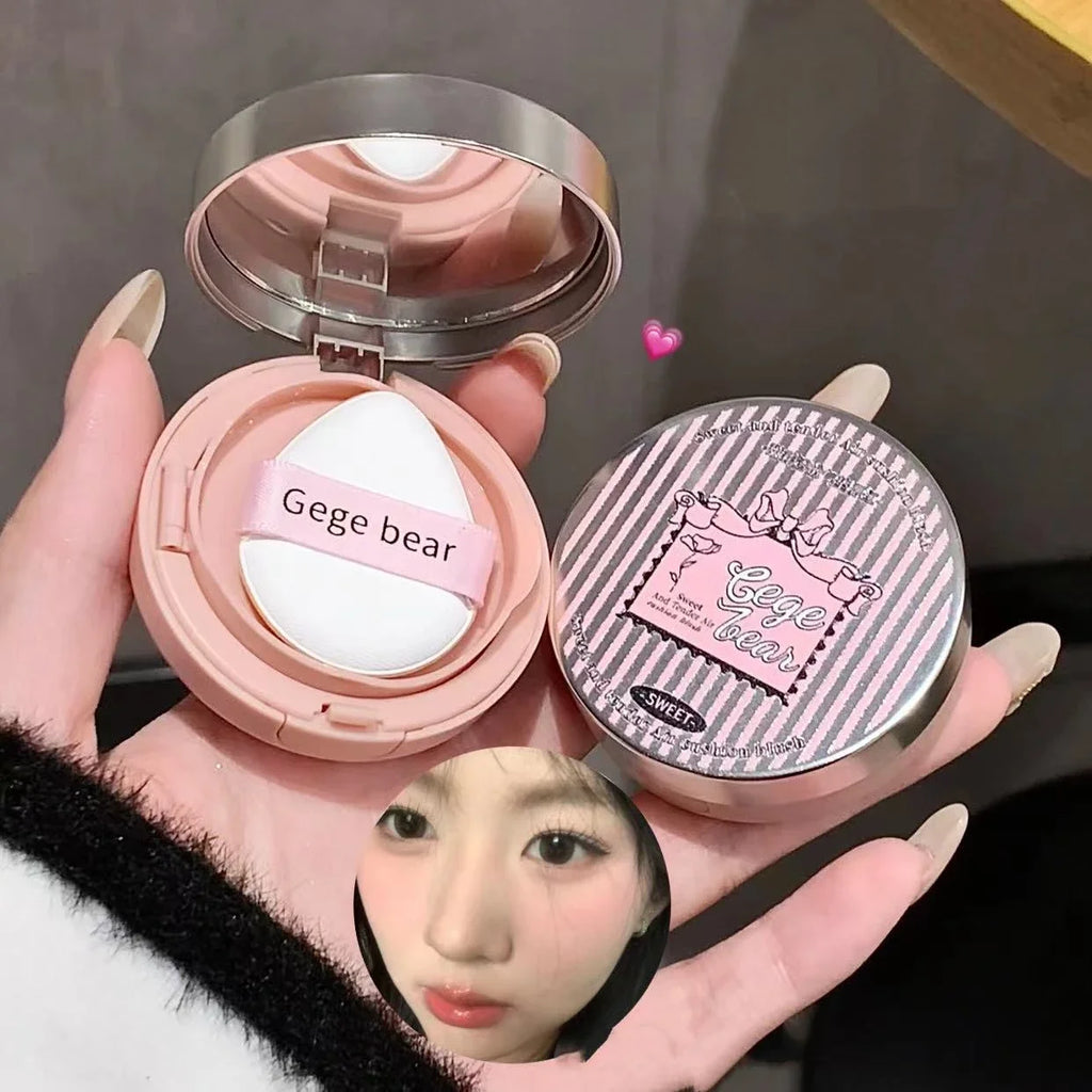 Cute Liquid Blusher Air Cushion Nude Natural Face Brighten Apricot Peach Tint Blush Shading Rouge Rubor Korean Makeup Cosmetics