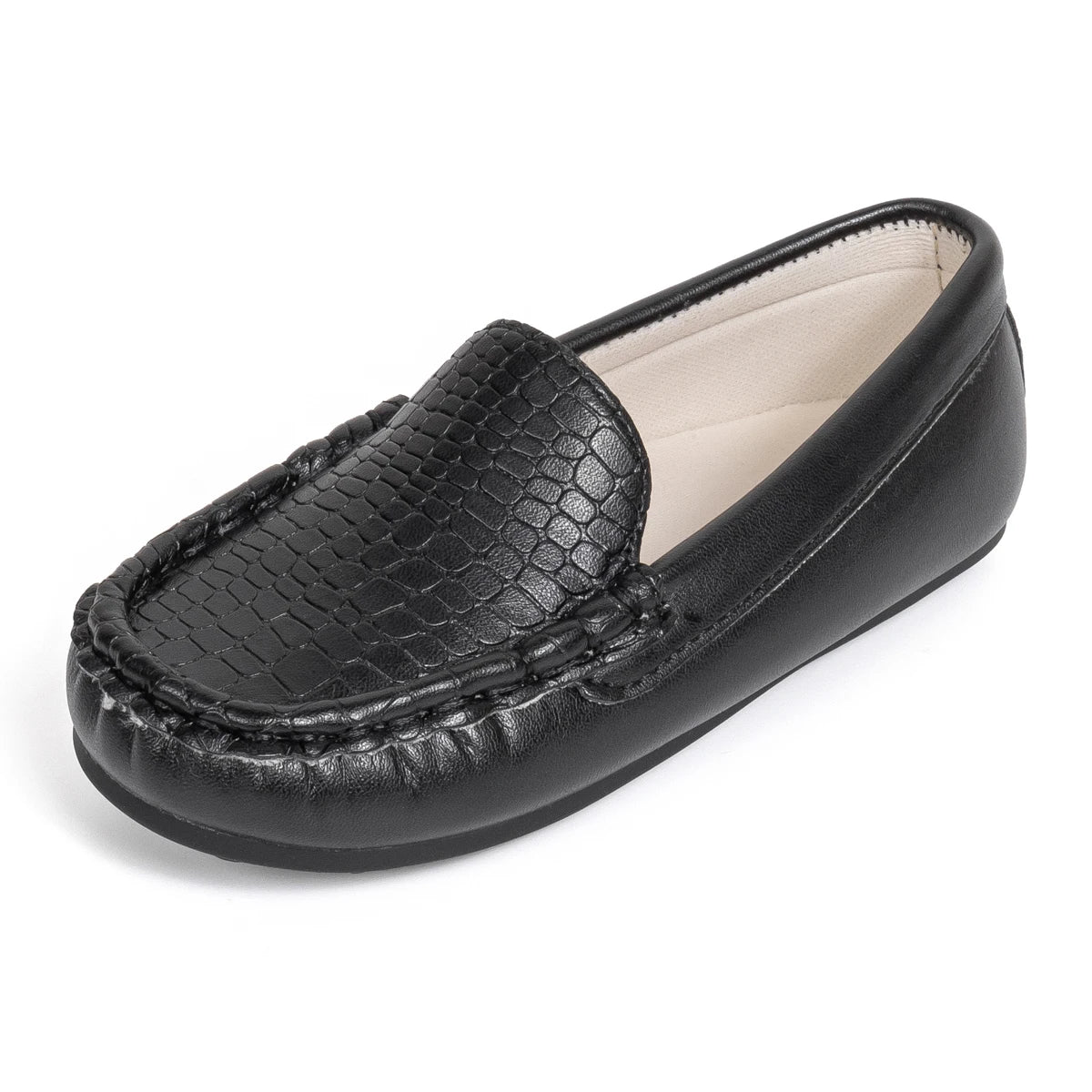 Toddler Boys' Loafers Stone Pattern Slip-On Dress Shoes Kids Comfortable Formal Performance Footwear