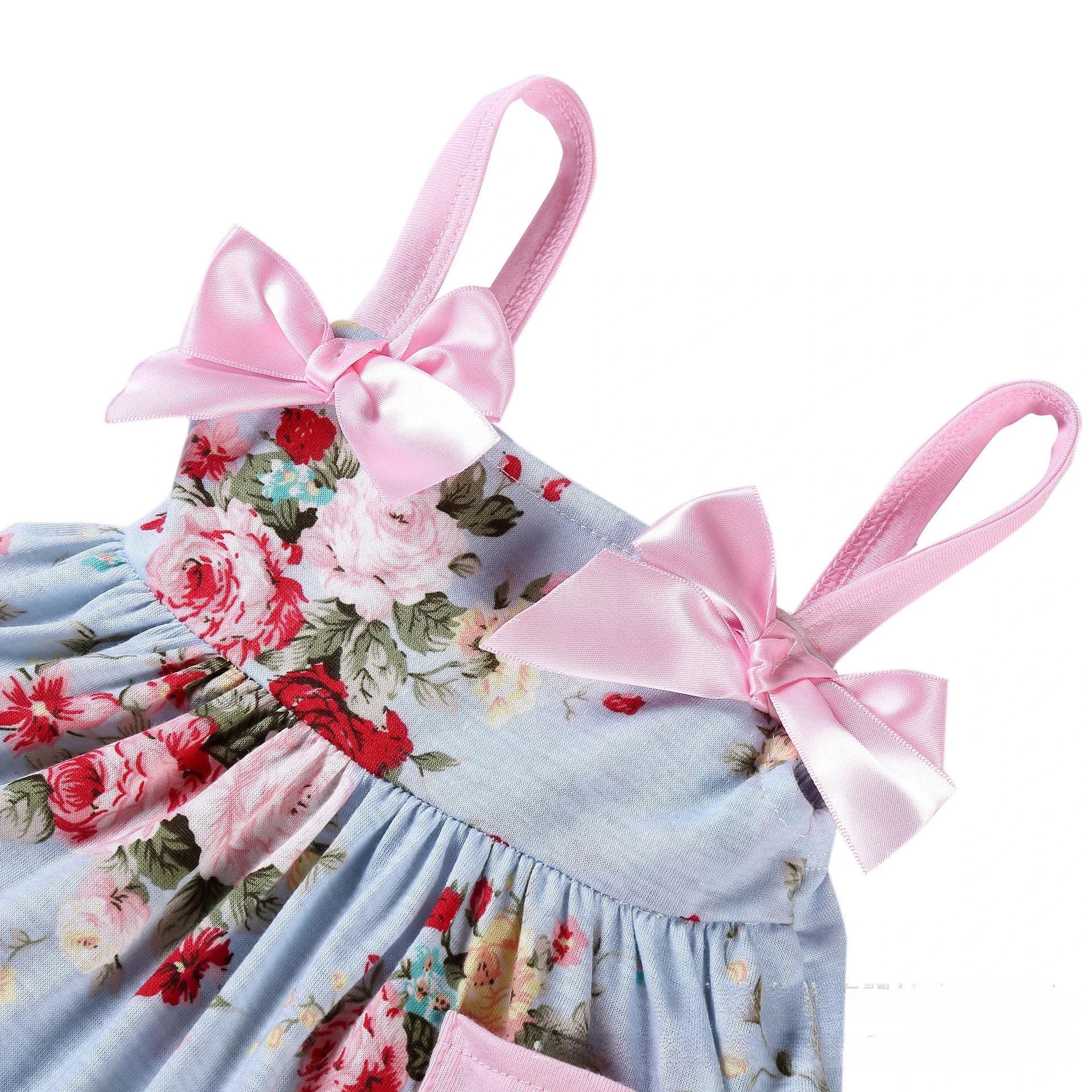2025 New Born Baby Girl Clothes Baby Suit Overall Floral Clothes Set 3-24m Cotton Sleeveless Toddler Infant Ruffle Tops + Shorts