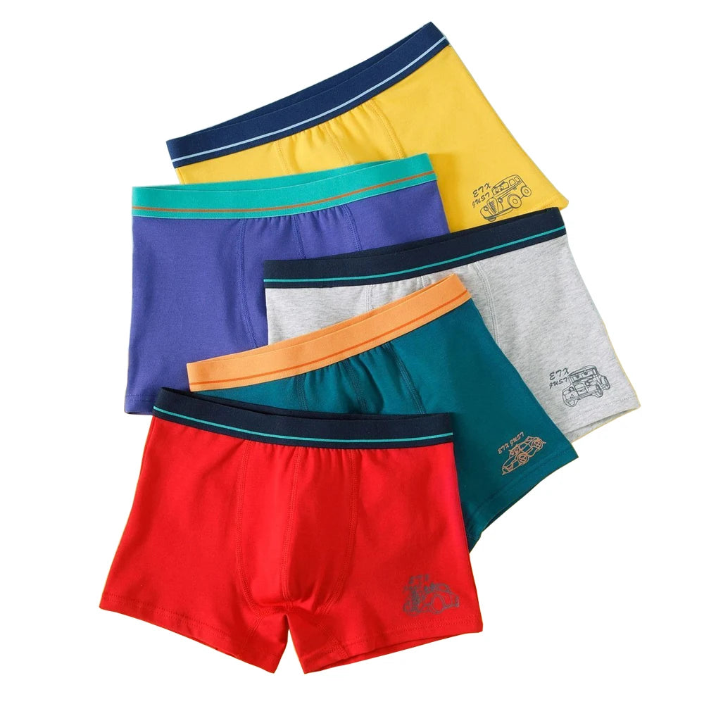 Children's underwear cotton boys  and teenagers boxer shorts boxer shorts 5-pack