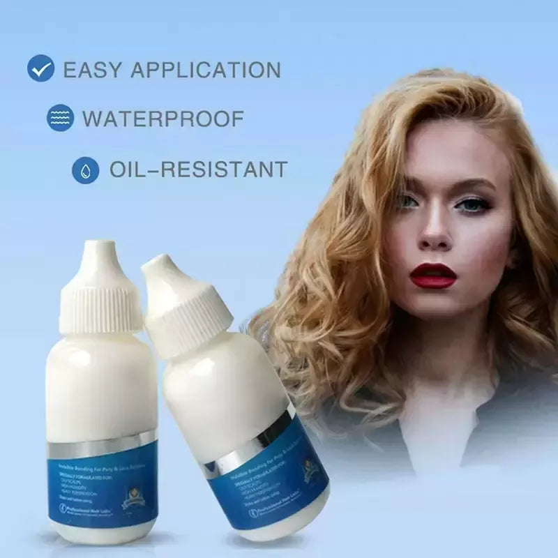 Wig Adhesive Waterproof Lace Glue Invisible Hair Bonding Glue For Toupee Frontal Closure Hair Replacement Adhesive Ghost+Remover