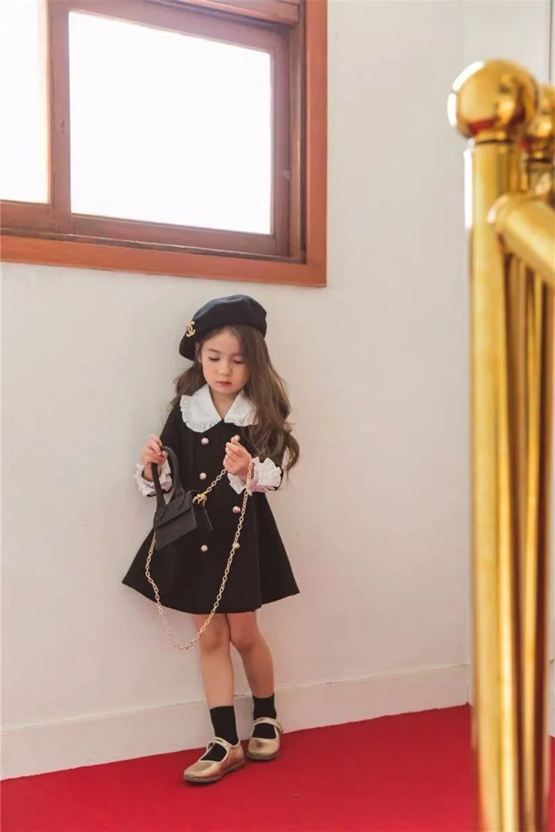 Parent Child Clothing Mother Daughter Children Clothing Palace Dress Fashion 2025 Spring and Autumn New Children Clothing