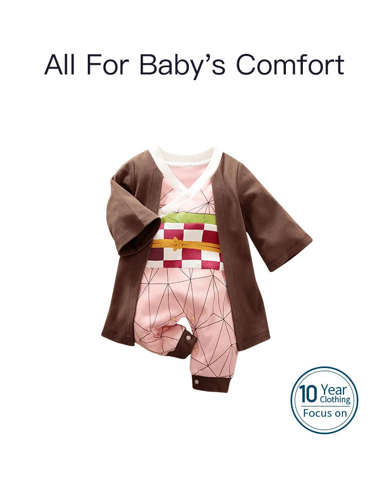 Baby Clothes Cute Role-Playing Pure Cotton Comfortable And Soft 0-18 Boys And Girls Spring And Autumn Long Sleeved Baby Jumpsuit