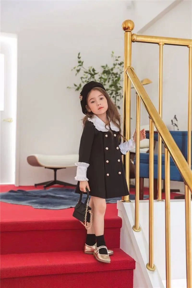 Parent Child Clothing Mother Daughter Children Clothing Palace Dress Fashion 2025 Spring and Autumn New Children Clothing