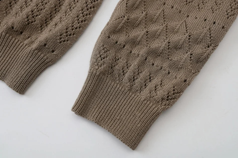 AS  SS26 Heritage collection brown Checked smocking  girls dress knitting boys sister brother family match clothes