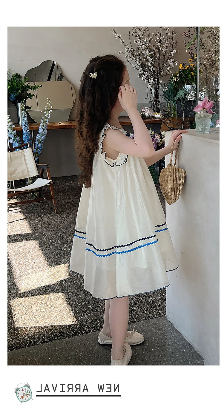 Girls children summer clothing new style cute thin toddler dress baby kids outfit