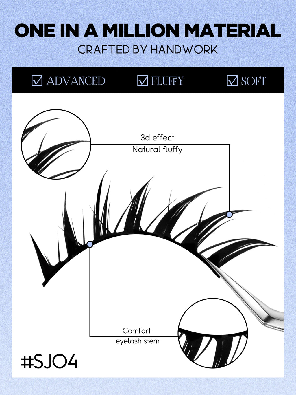 Lasvirey Cat Eye Lashes Manga Lashes Styles 3D Faux Mink Lashes Soft Cross Wispy Natural Winged End Eye Elongated Eyelash Makeup