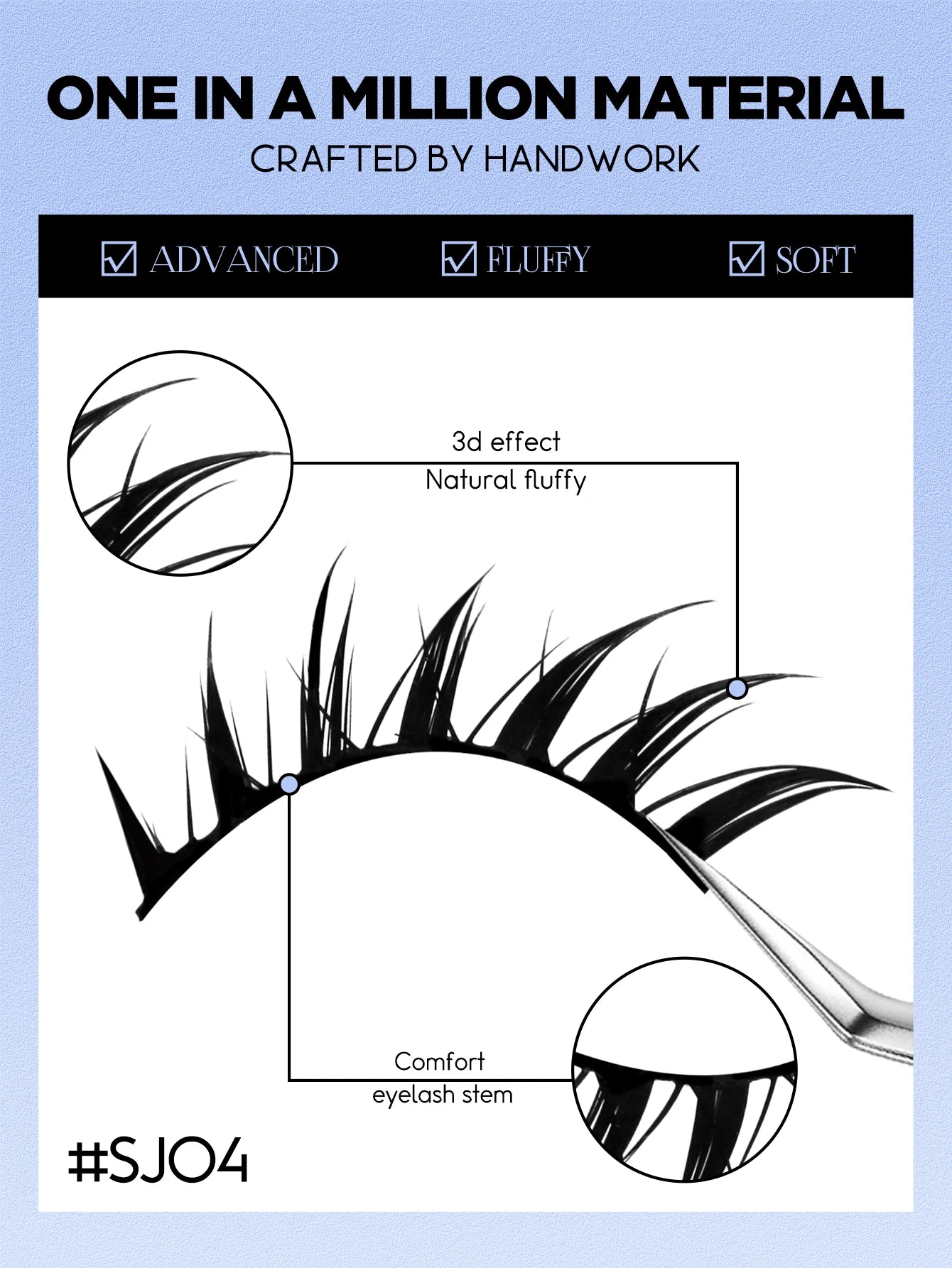 Lasvirey Cat Eye Lashes Manga Lashes Styles 3D Faux Mink Lashes Soft Cross Wispy Natural Winged End Eye Elongated Eyelash Makeup