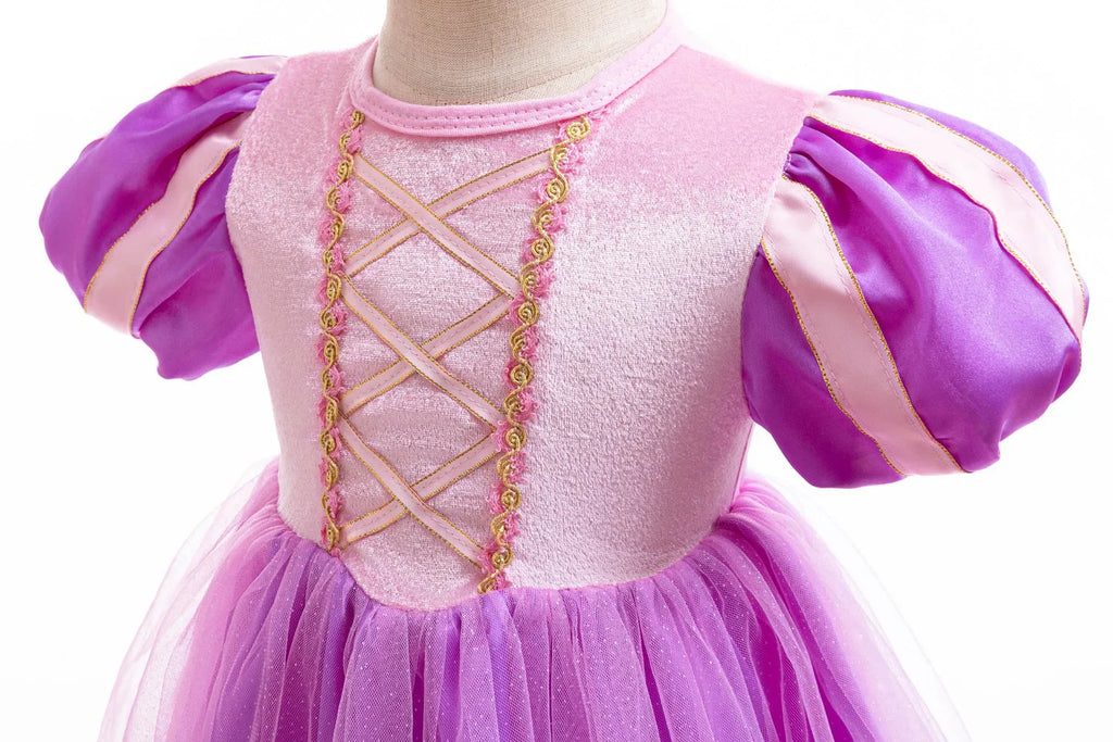 Little Girl Crawling Clothes Movie Princess Role-playing Costume Baby Cute Cotton Jumpsuit Toddlers Birthday Dress
