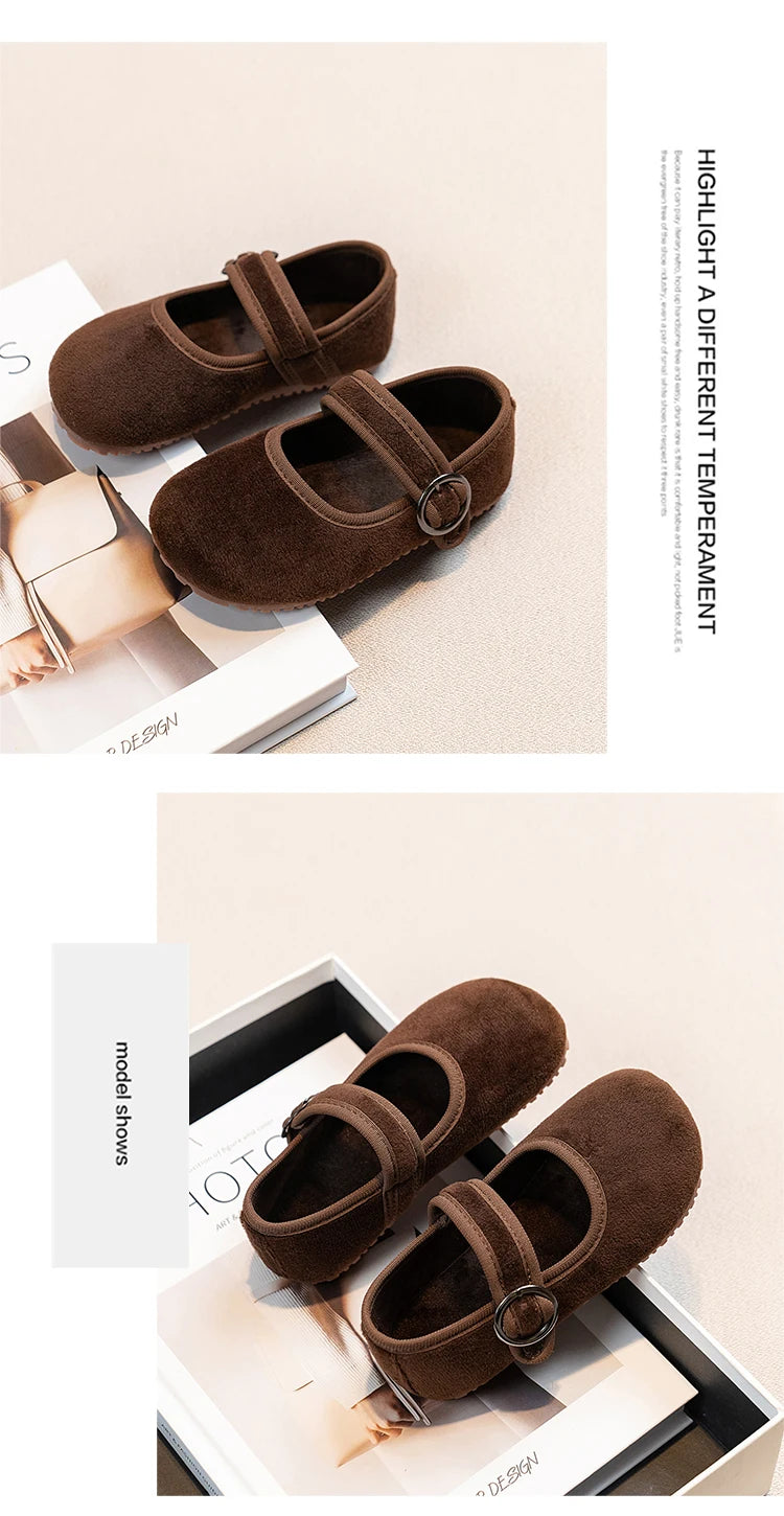 Baby Girls Spring/Autumn Fashion Popular New Kids Solid Color Flat Casual Comfortable Student Children's Walking Shoes Size21-30