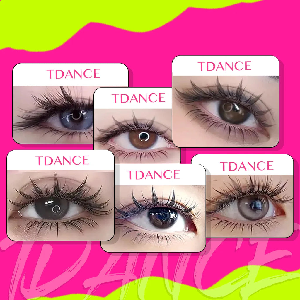 TDANCE Comic Spire Lashes Feather Shape Manga False Lashes Anime Lashes Natural Lightweight Individual Volume Lashes Makeup Tool
