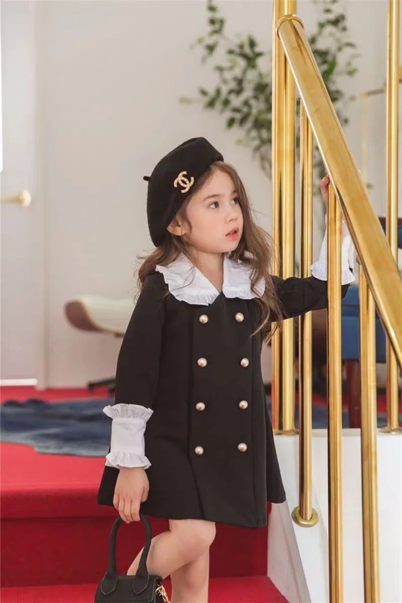 Parent Child Clothing Mother Daughter Children Clothing Palace Dress Fashion 2025 Spring and Autumn New Children Clothing