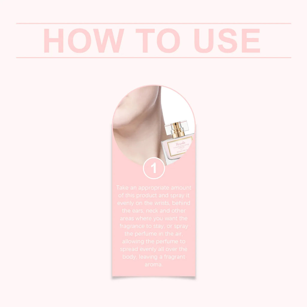 Fragrant Perfume for Women Aroma Floral Scent Odor Remover Attraction Perfume Lighted Fragrance Portable Body Perfume for Dating