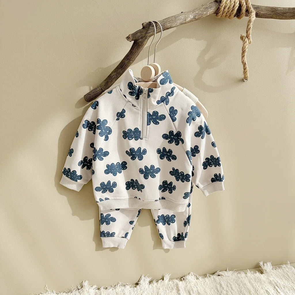 New Autumn Baby Clothes Sets Boys Girls Sweatshirts Long Sleeve Pullover + Sweatpants Suit Kids Outfit 2Pcs  Children Clothes