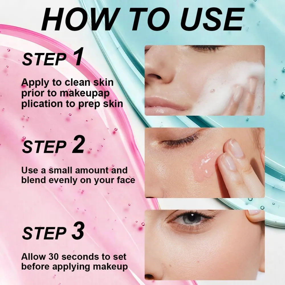 Marie Gel Primer Hidratante y Refinador de Poros — Fórmula Suavizante para una Aplicación de Maquillaje Uniforme sin Acumulación en los Poros
